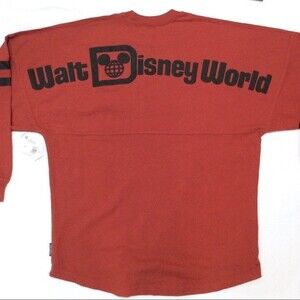 Disney Parks Red Spirit Jersey Top Shirt Walt Disney World Sz Small New WDW